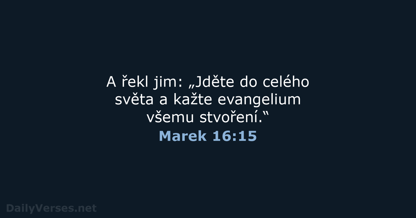 Marek 16:15 - ČEP