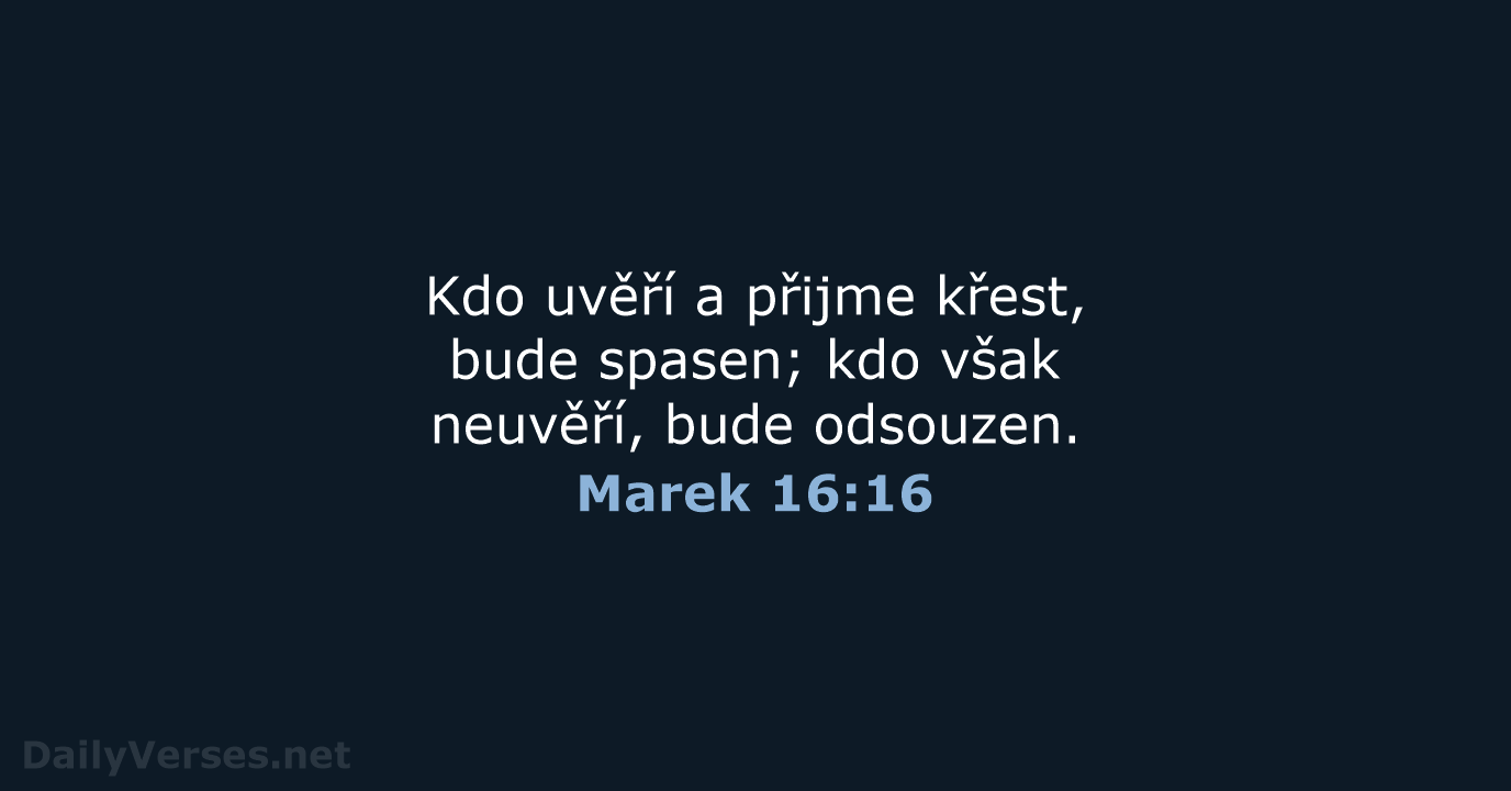 Marek 16:16 - ČEP