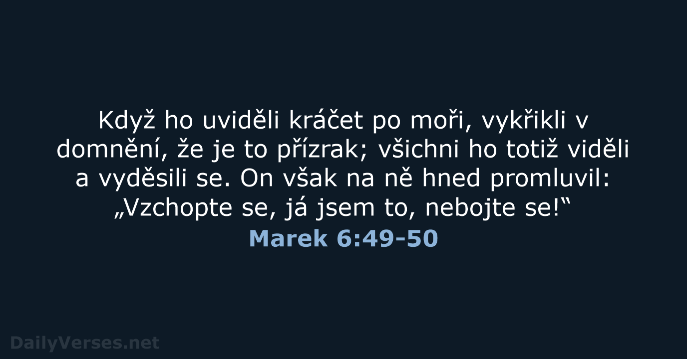 Marek 6:49-50 - ČEP