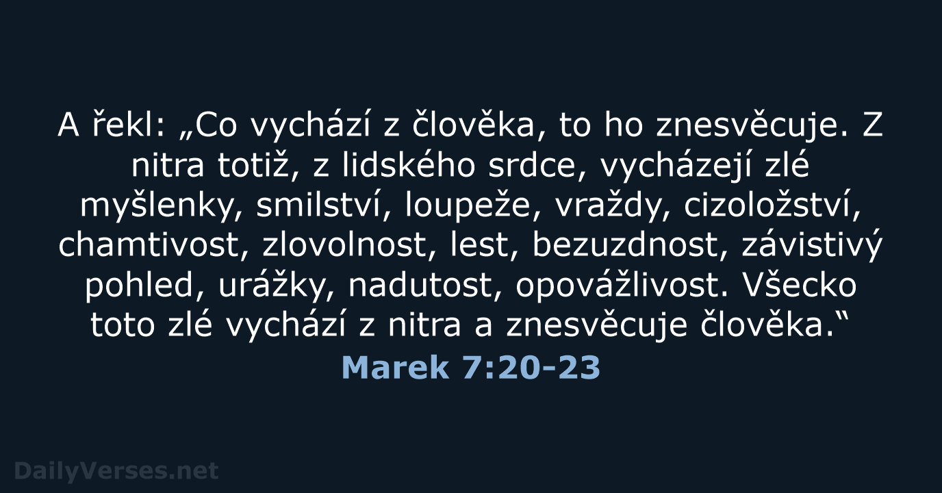 Marek 7:20-23 - ČEP