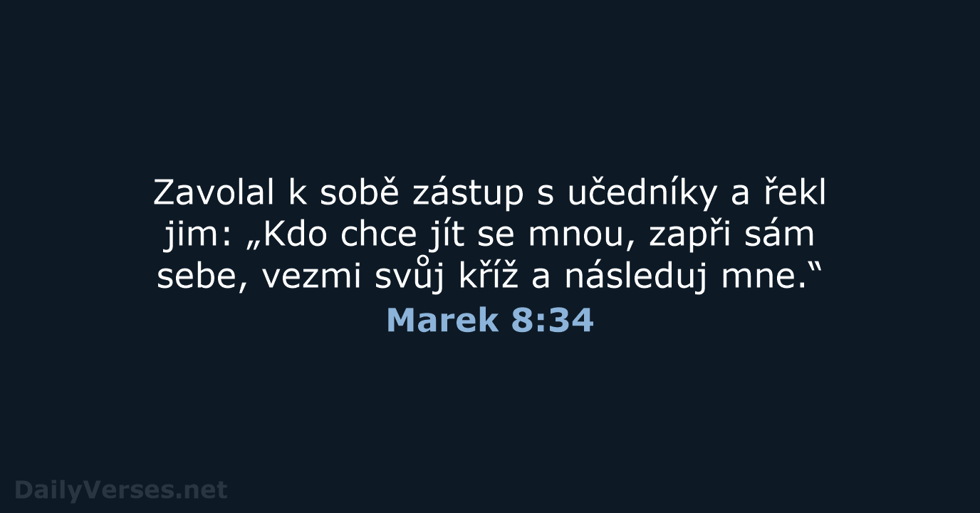 Marek 8:34 - ČEP