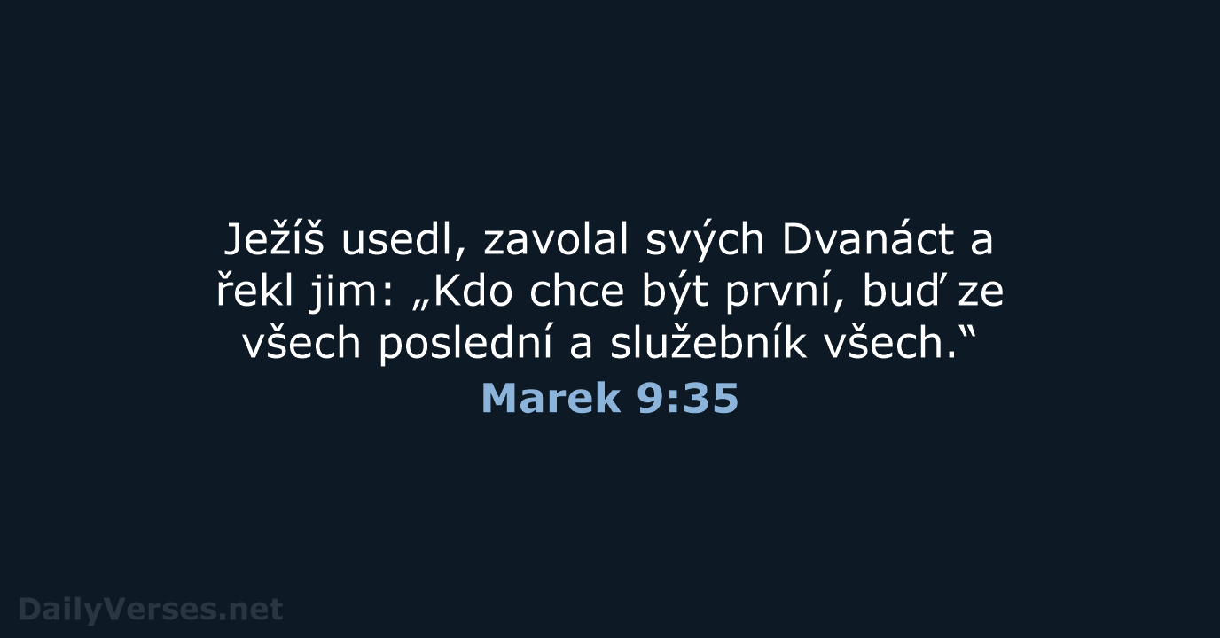 Marek 9:35 - ČEP