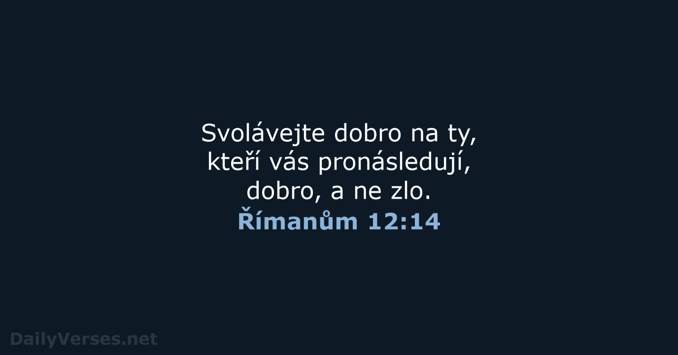 Římanům 12:14 - ČEP