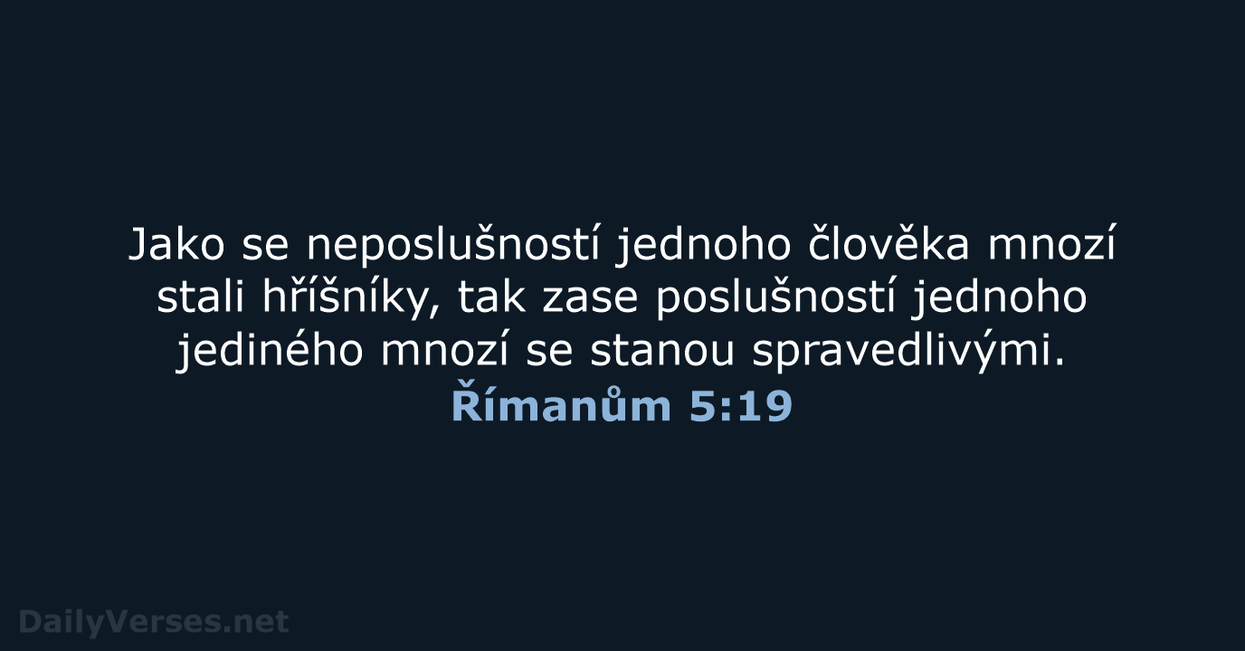 Římanům 5:19 - ČEP