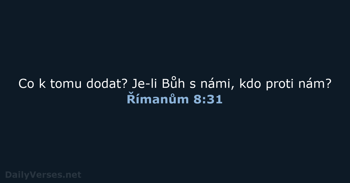 Římanům 8:31 - ČEP