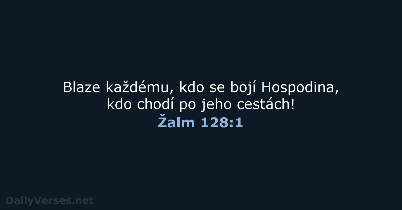 Žalm 128:1 - ČEP