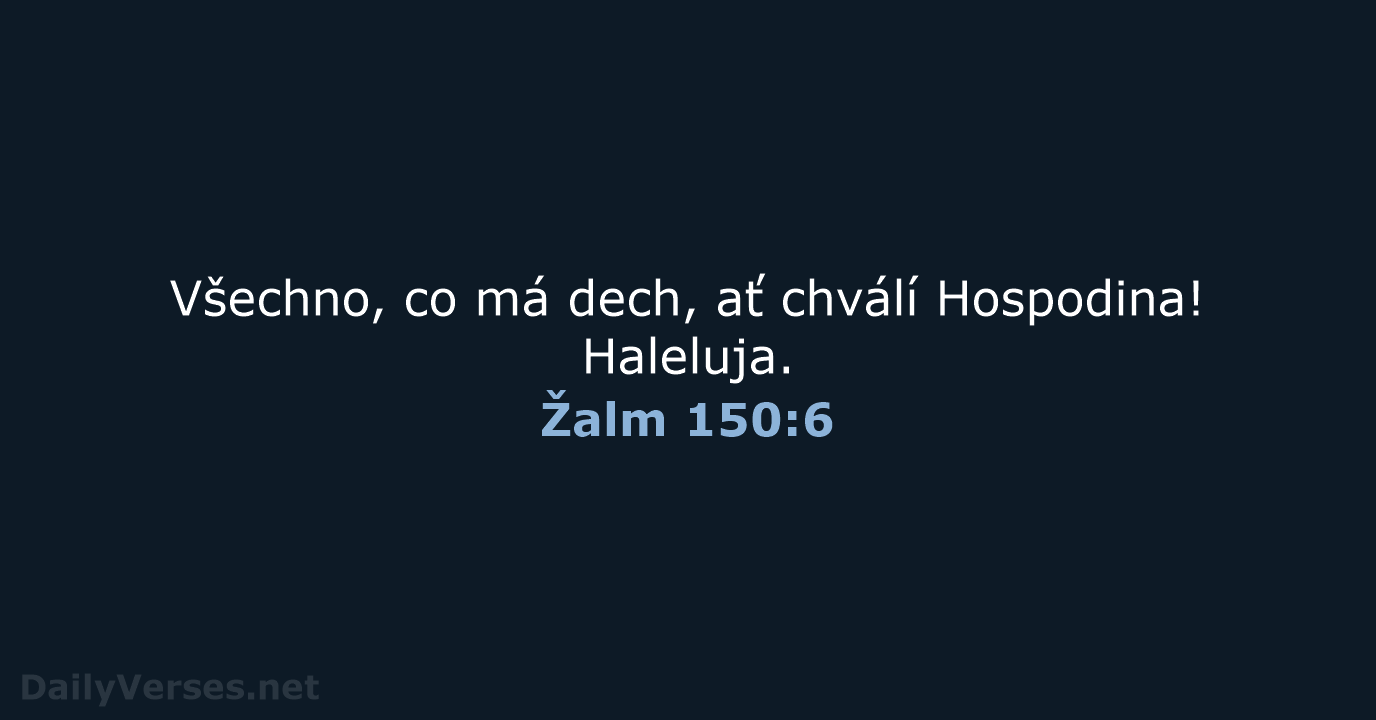 Žalm 150:6 - ČEP