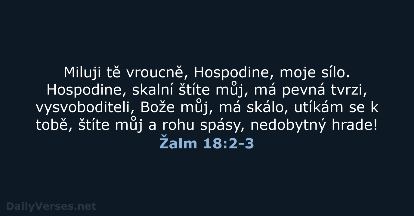 Žalm 18:2-3 - ČEP