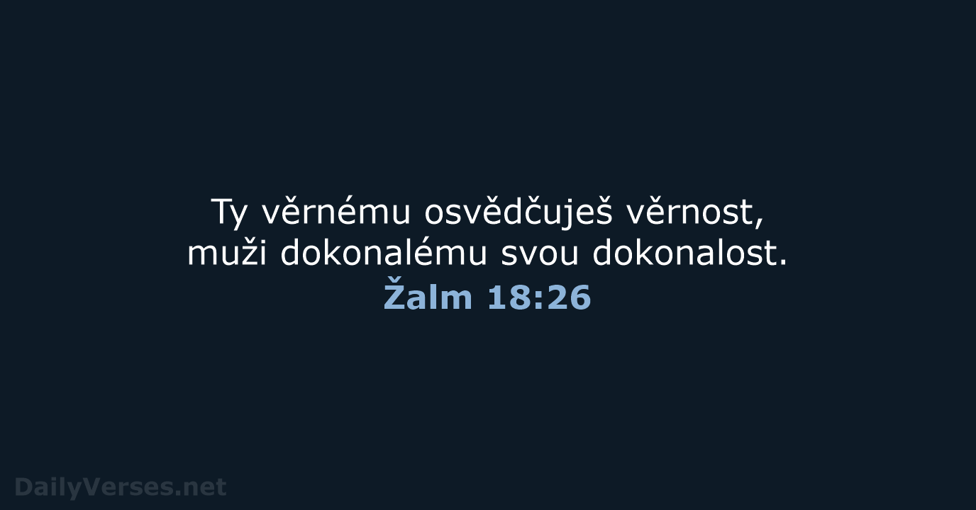 Žalm 18:26 - ČEP