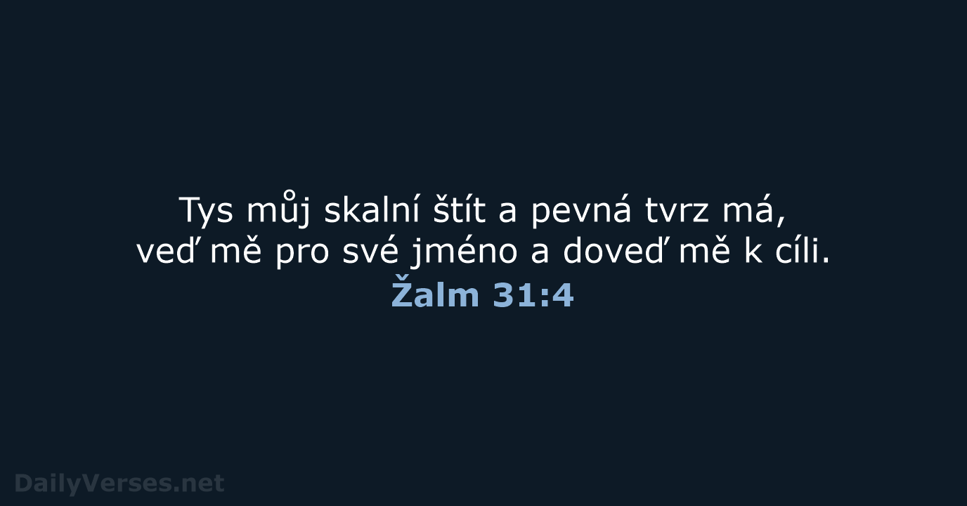 Žalm 31:4 - ČEP