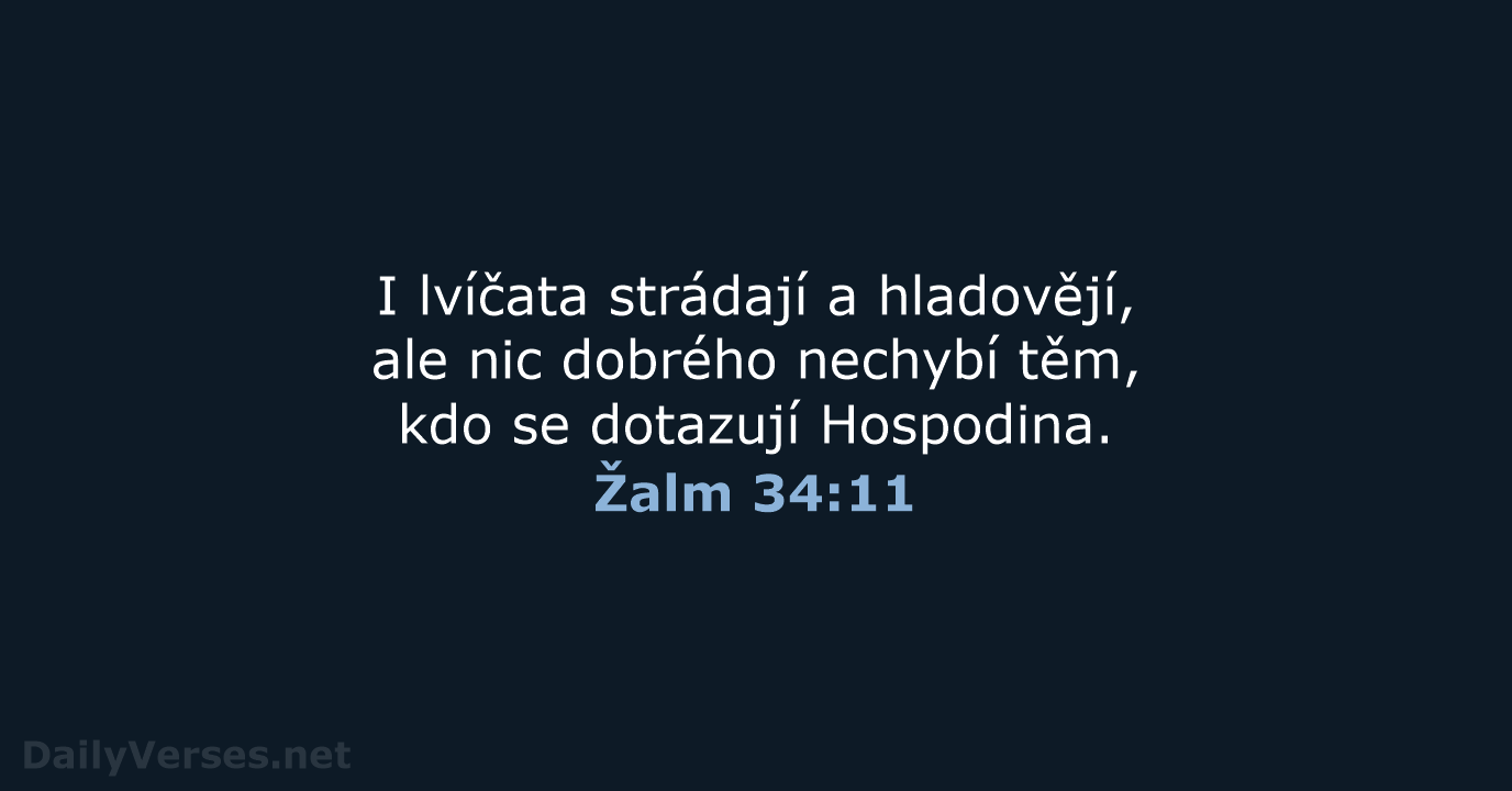 Žalm 34:11 - ČEP