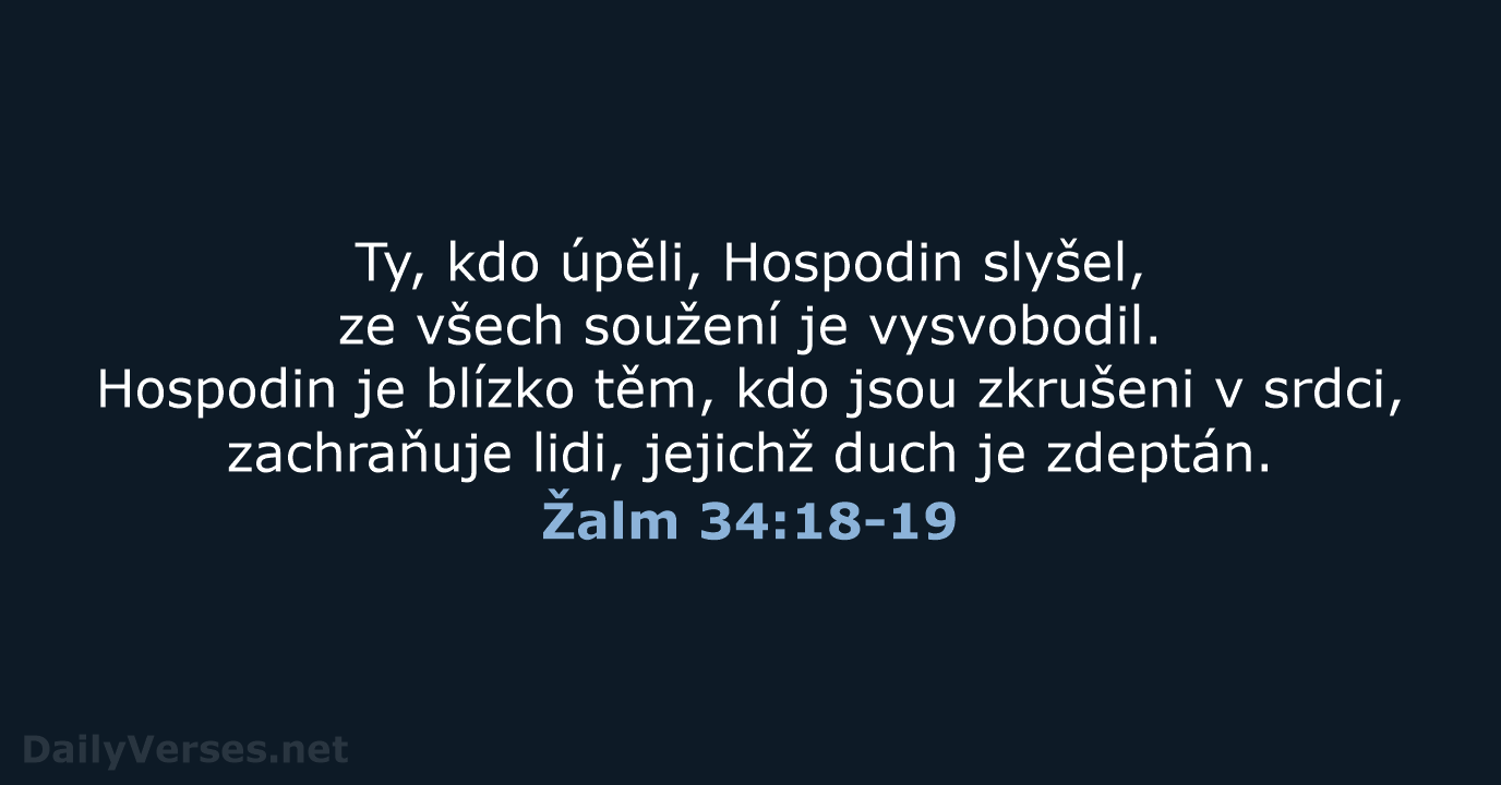 Žalm 34:18-19 - ČEP