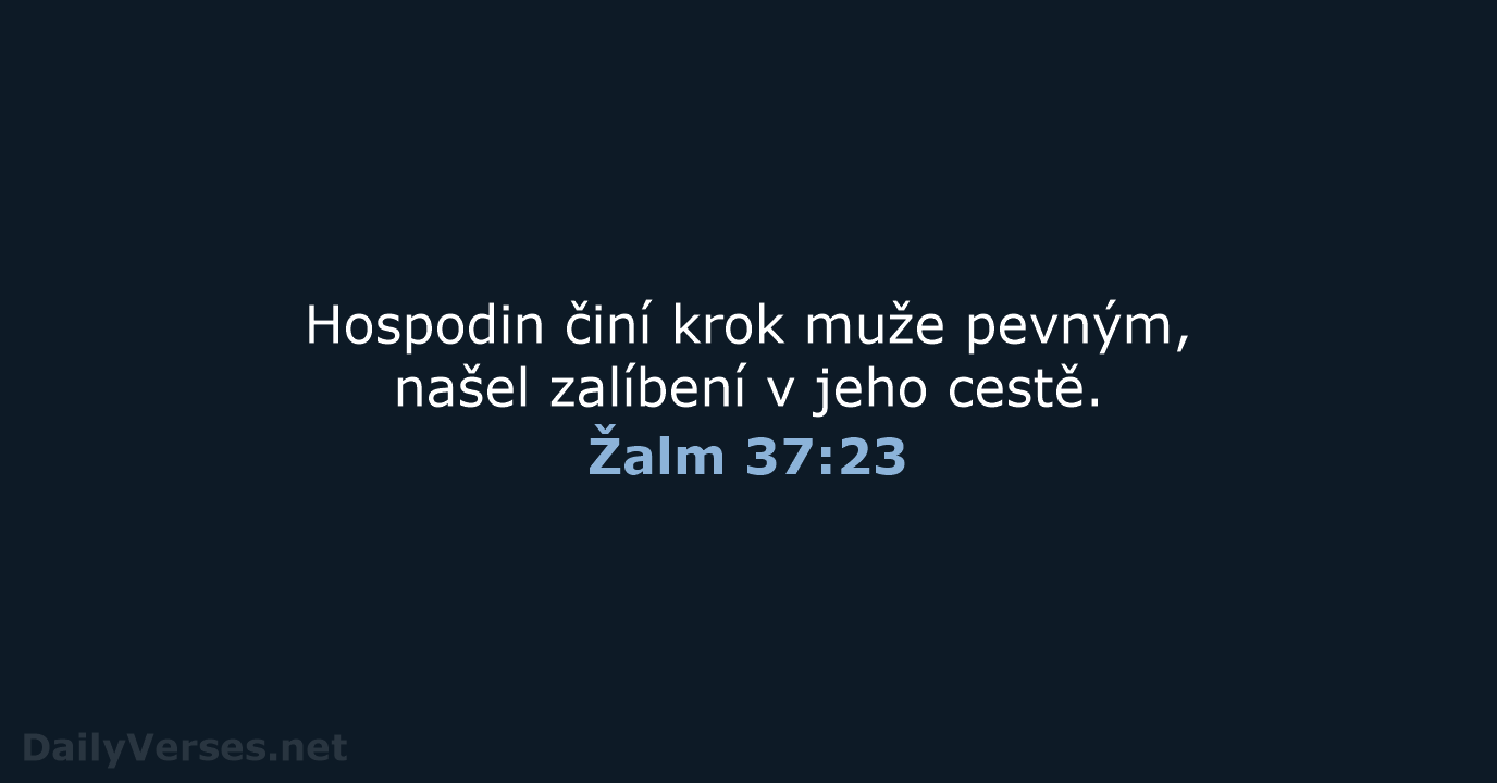 Žalm 37:23 - ČEP