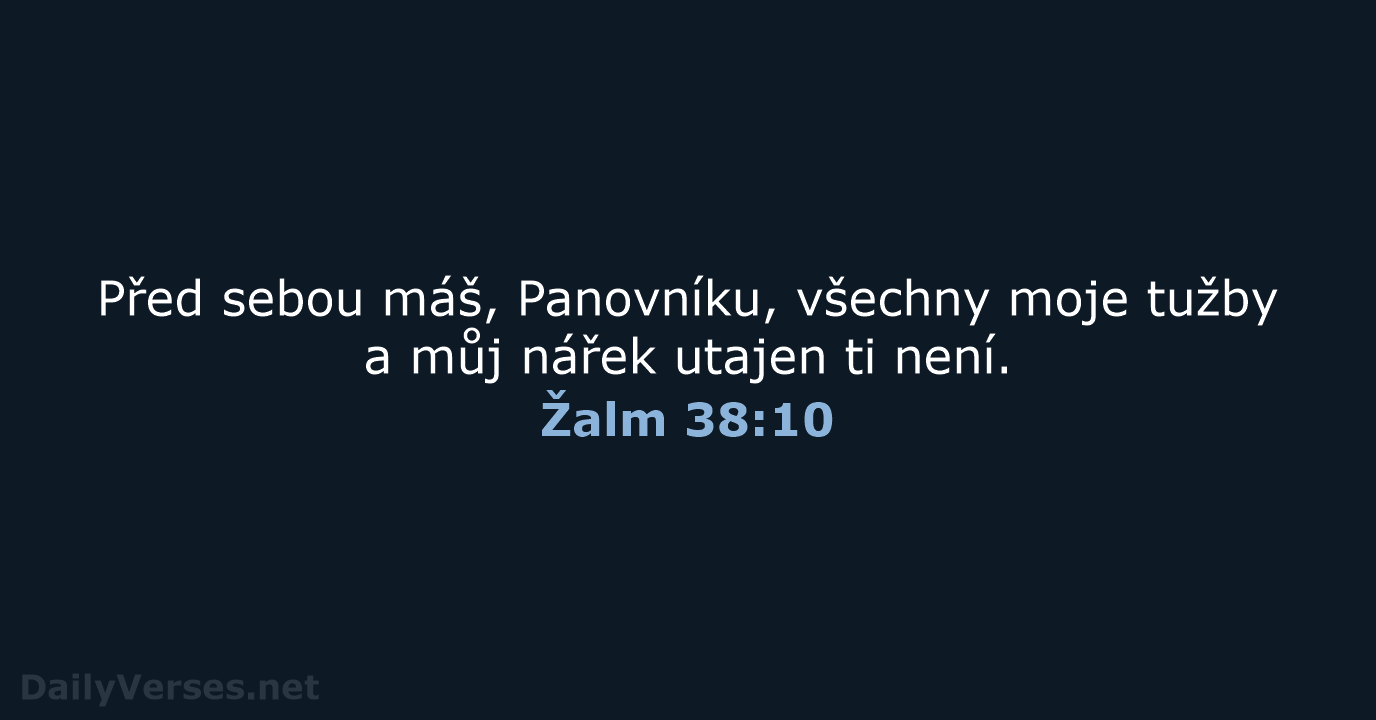 Žalm 38:10 - ČEP