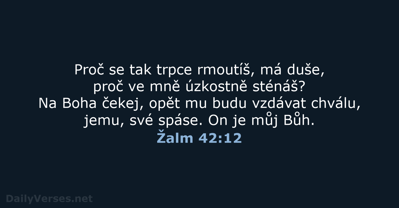 Žalm 42:12 - ČEP