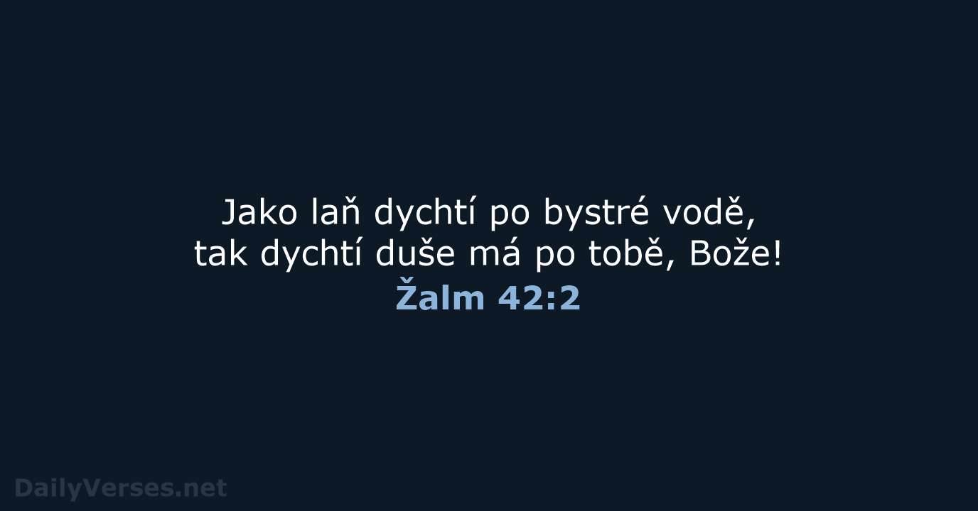 Žalm 42:2 - ČEP