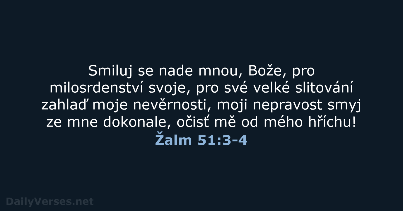 Žalm 51:3-4 - ČEP