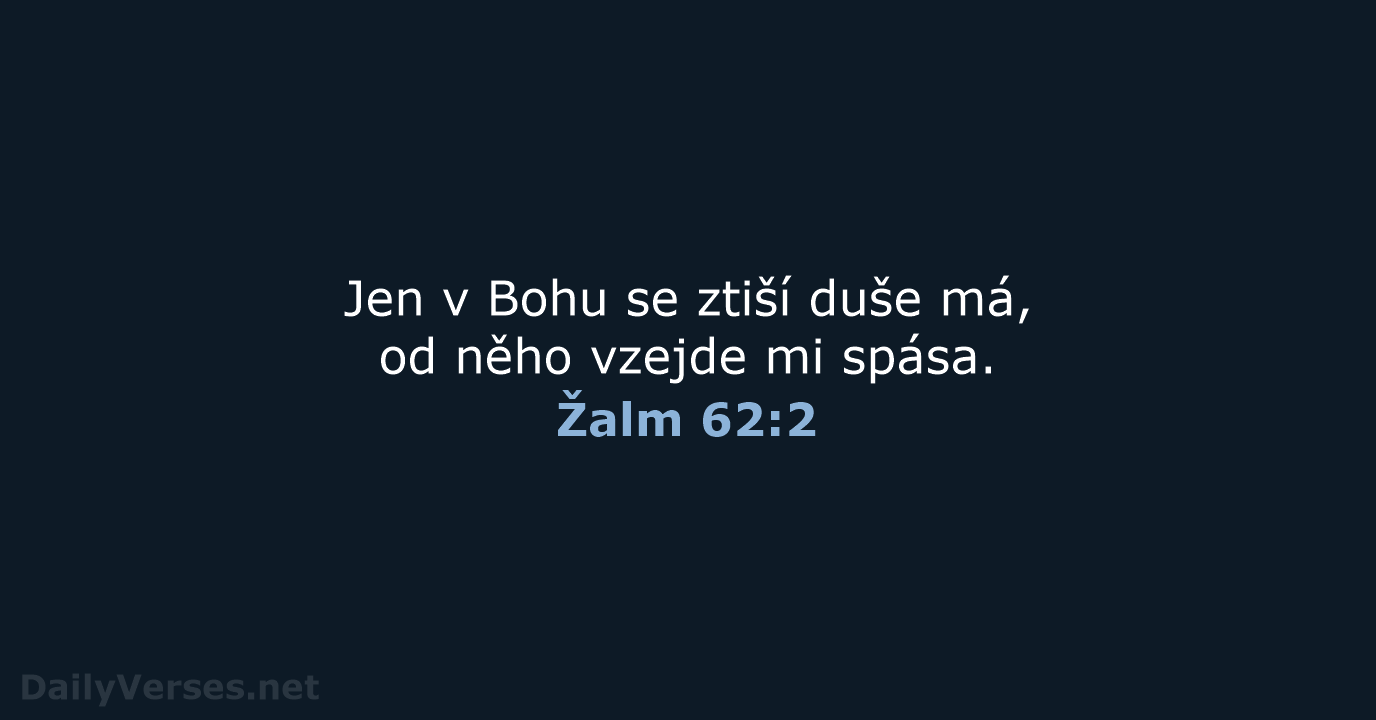 Žalm 62:2 - ČEP