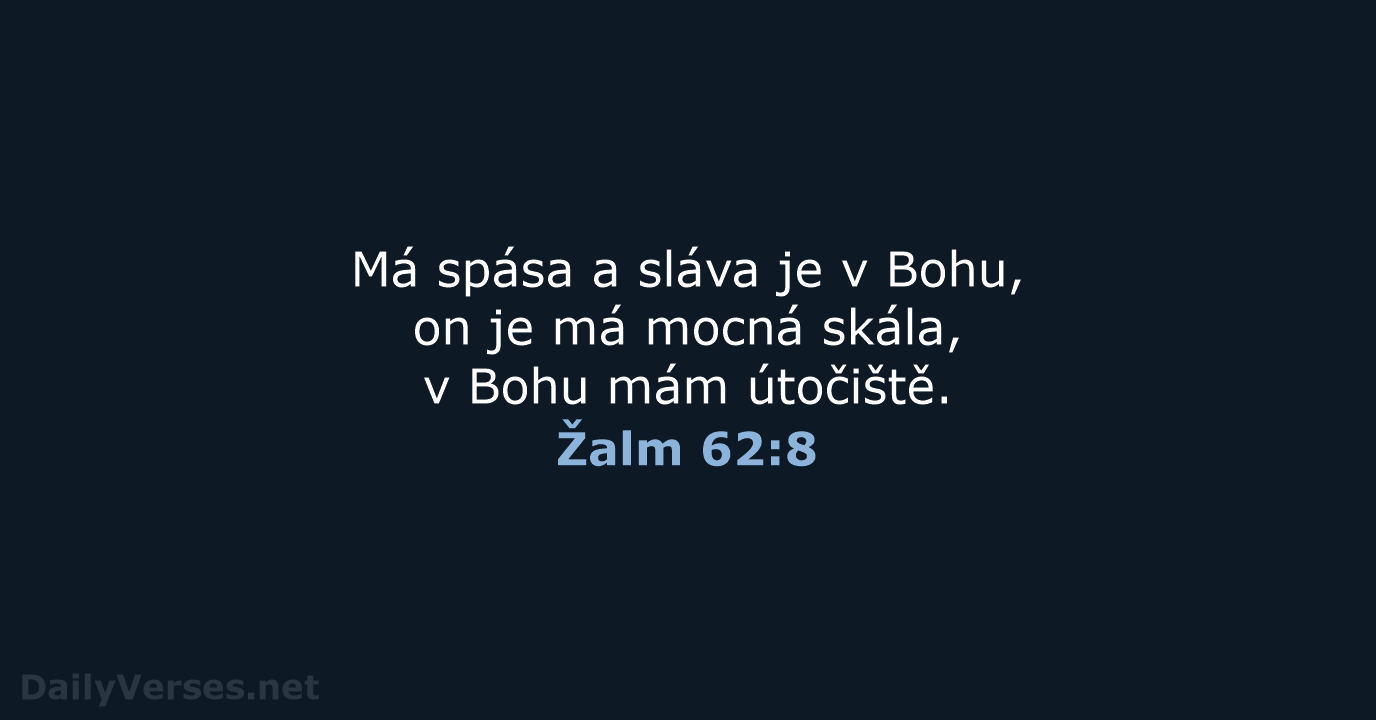 Žalm 62:8 - ČEP