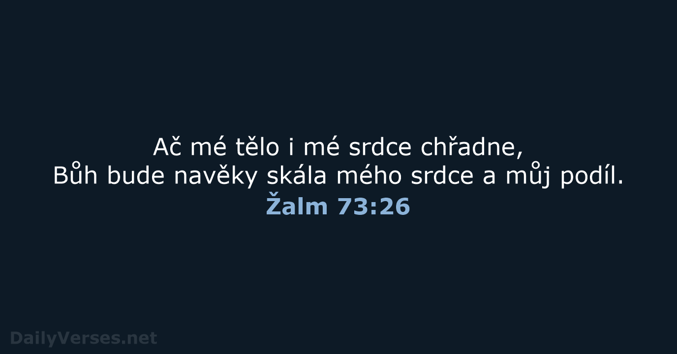 Žalm 73:26 - ČEP