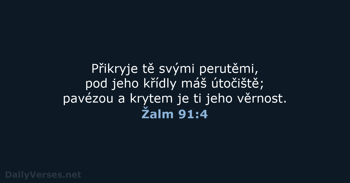 Žalm 91:4 - ČEP
