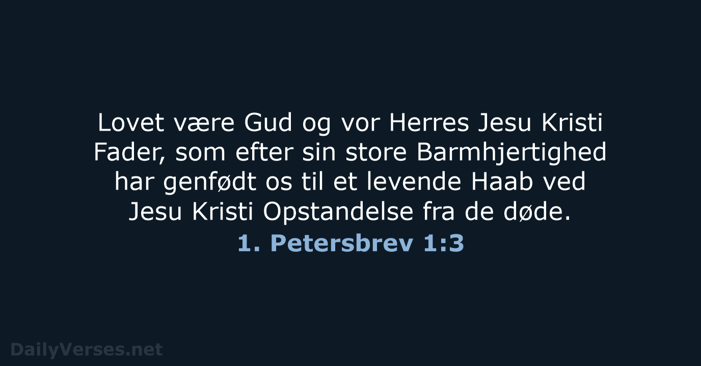 1. Petersbrev 1:3 - DA1871