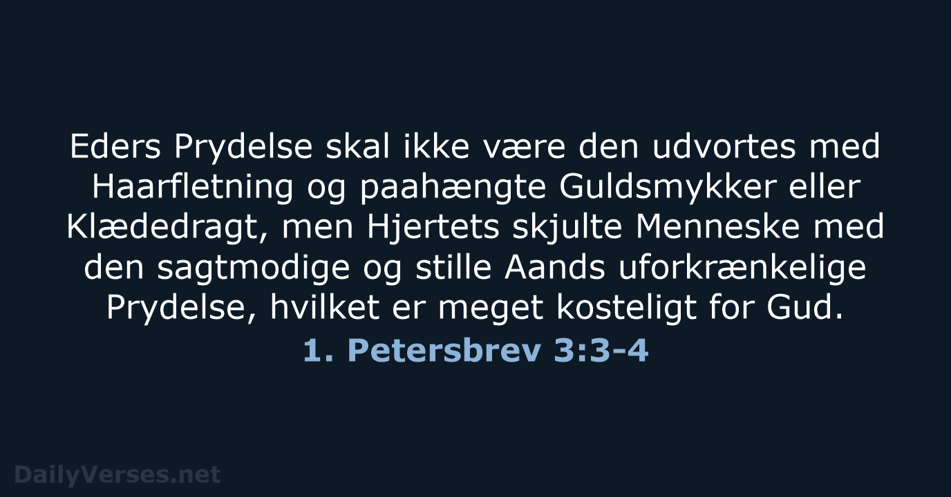 1. Petersbrev 3:3-4 - DA1871