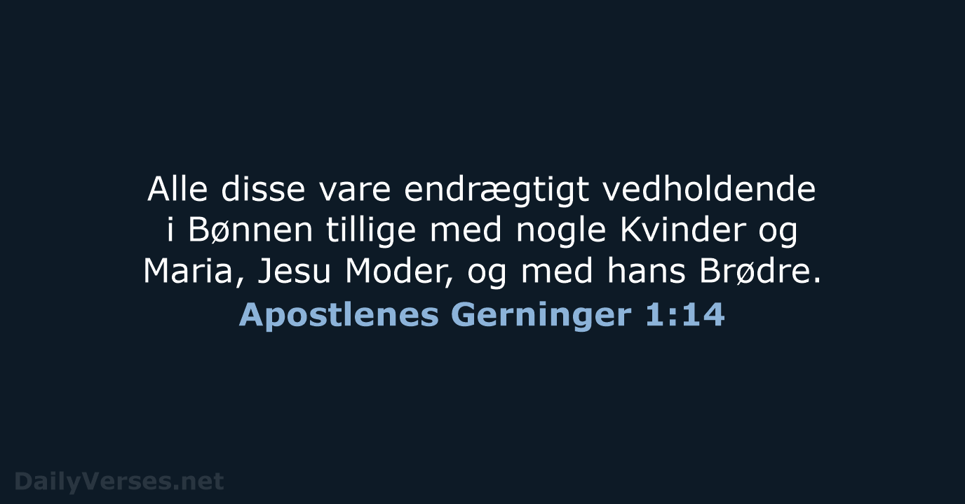 Apostlenes Gerninger 1:14 - DA1871