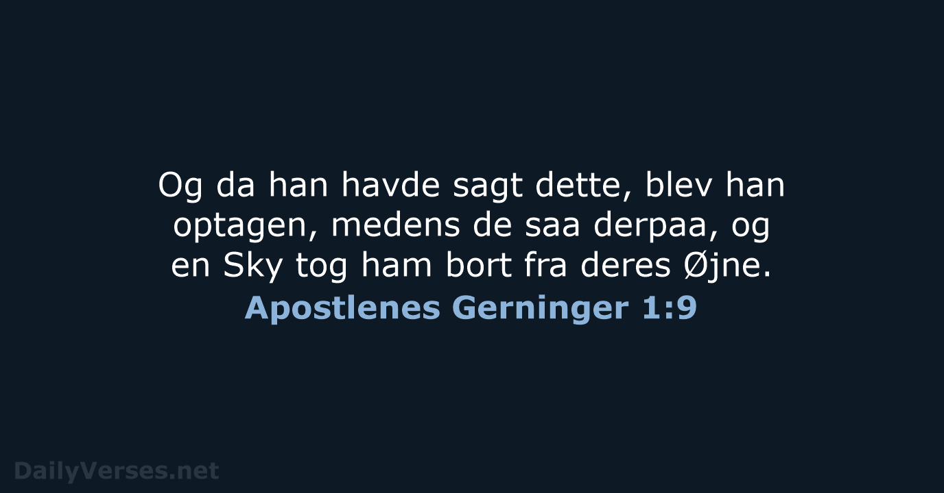 Apostlenes Gerninger 1:9 - DA1871