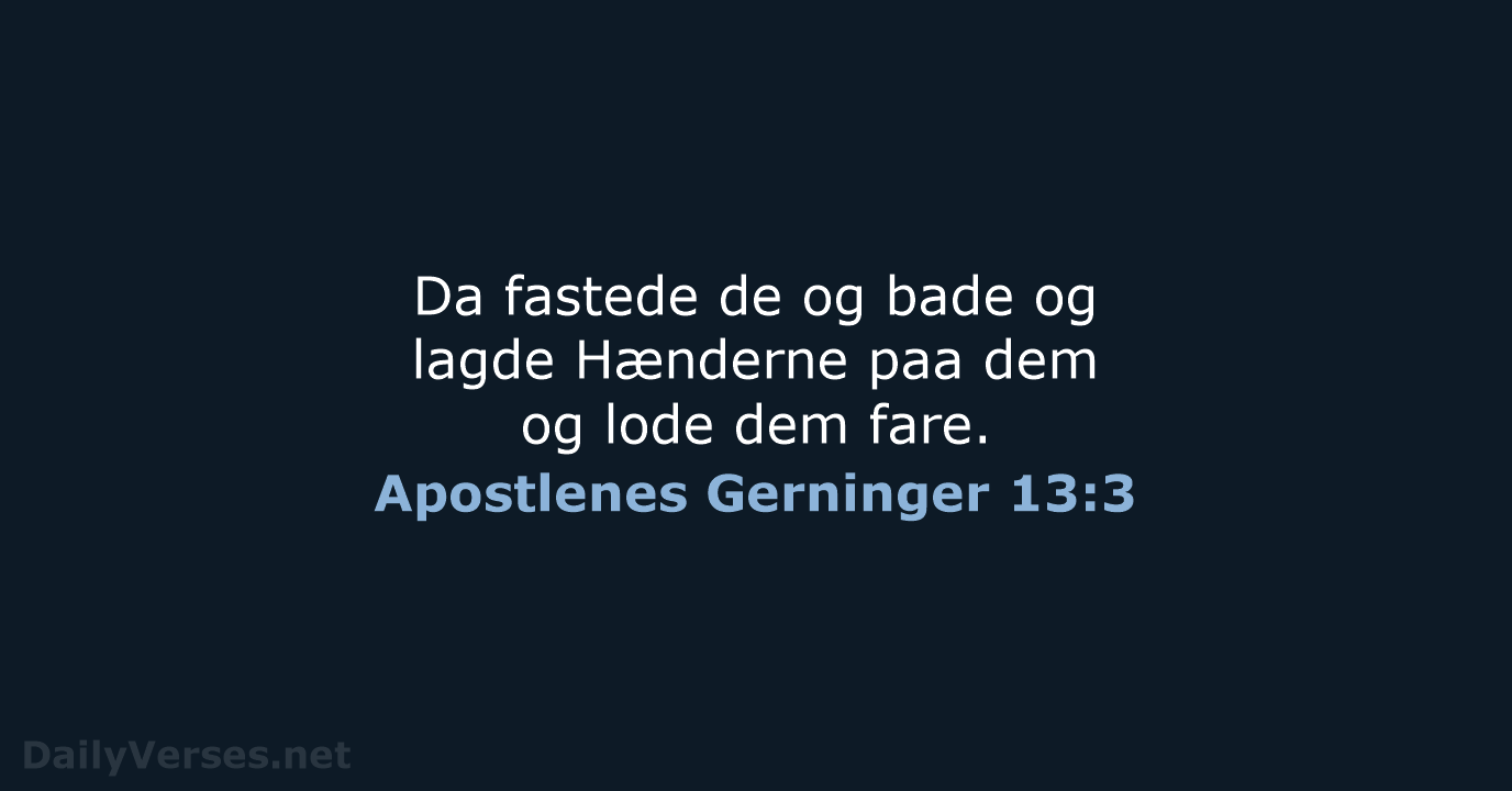 Apostlenes Gerninger 13:3 - DA1871