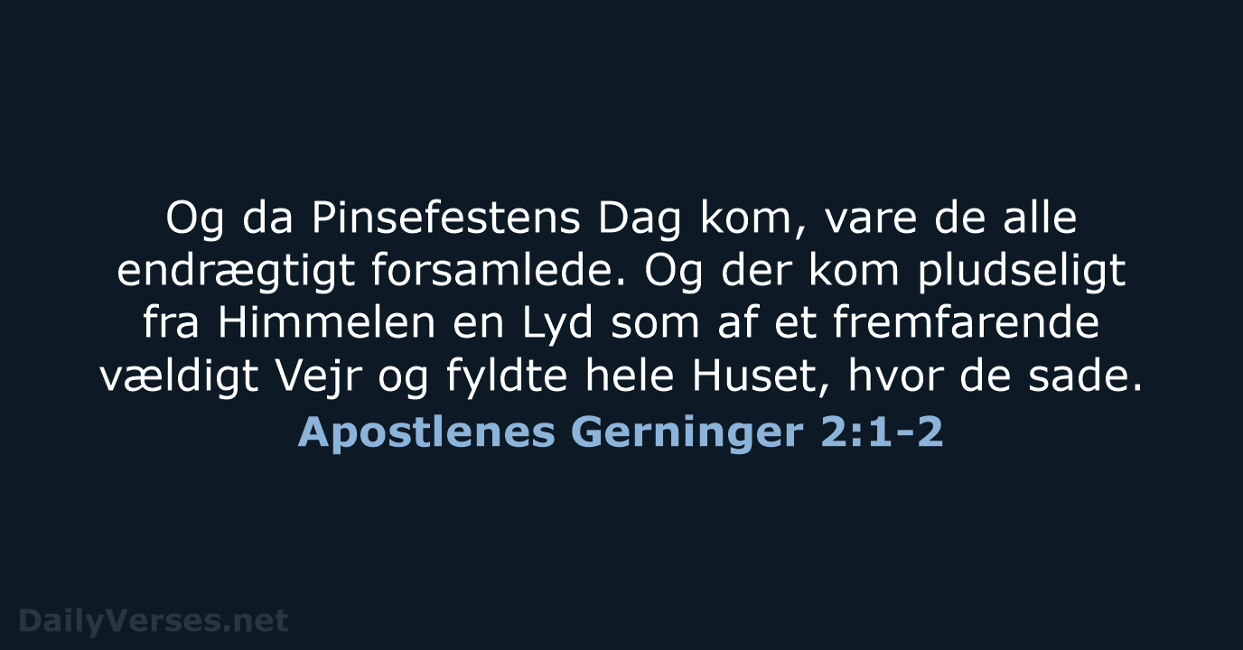 Apostlenes Gerninger 2:1-2 - DA1871