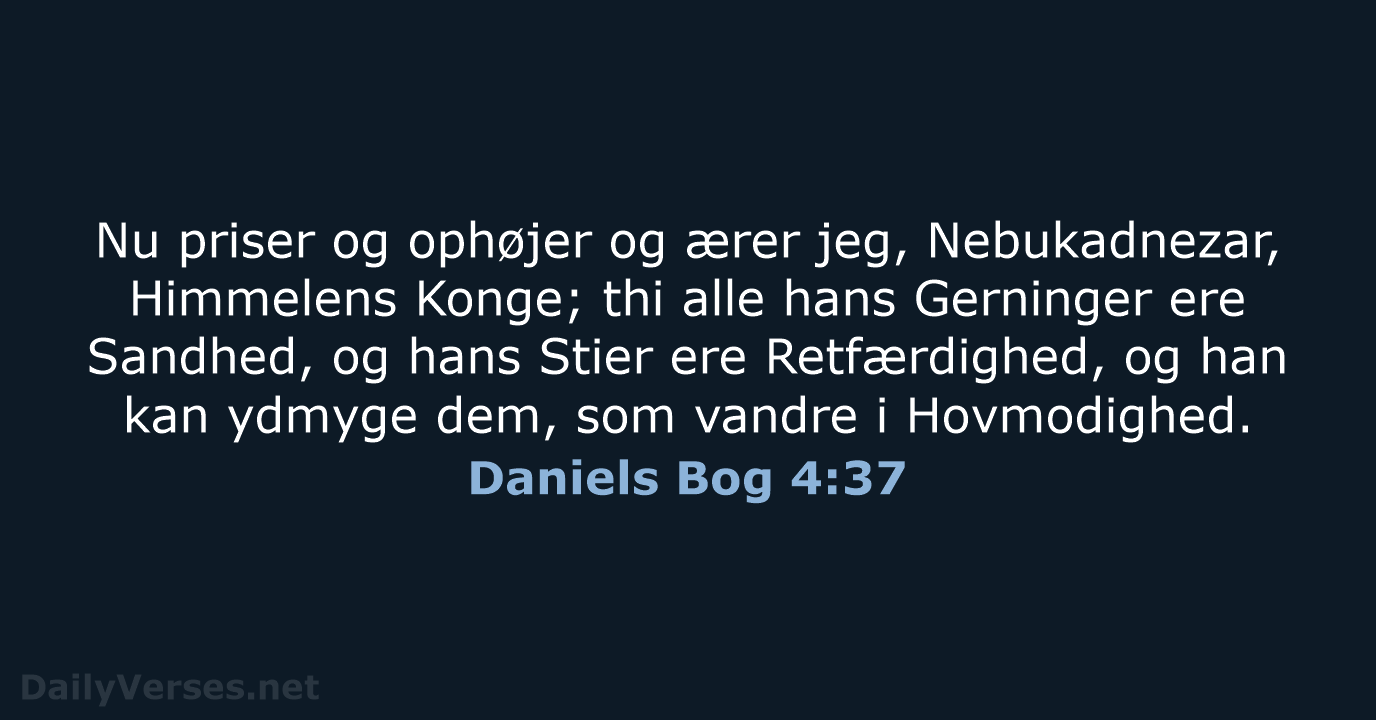 Daniels Bog 4:37 - DA1871