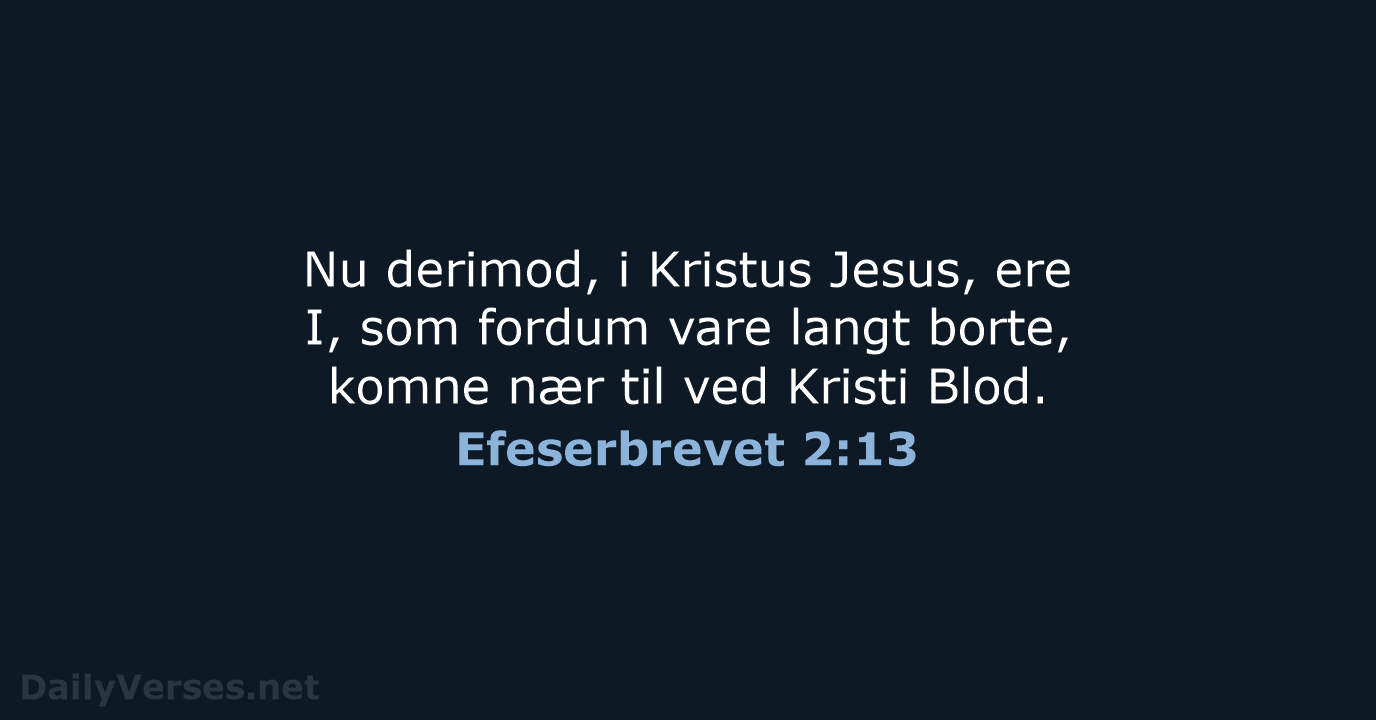 Efeserbrevet 2:13 - DA1871