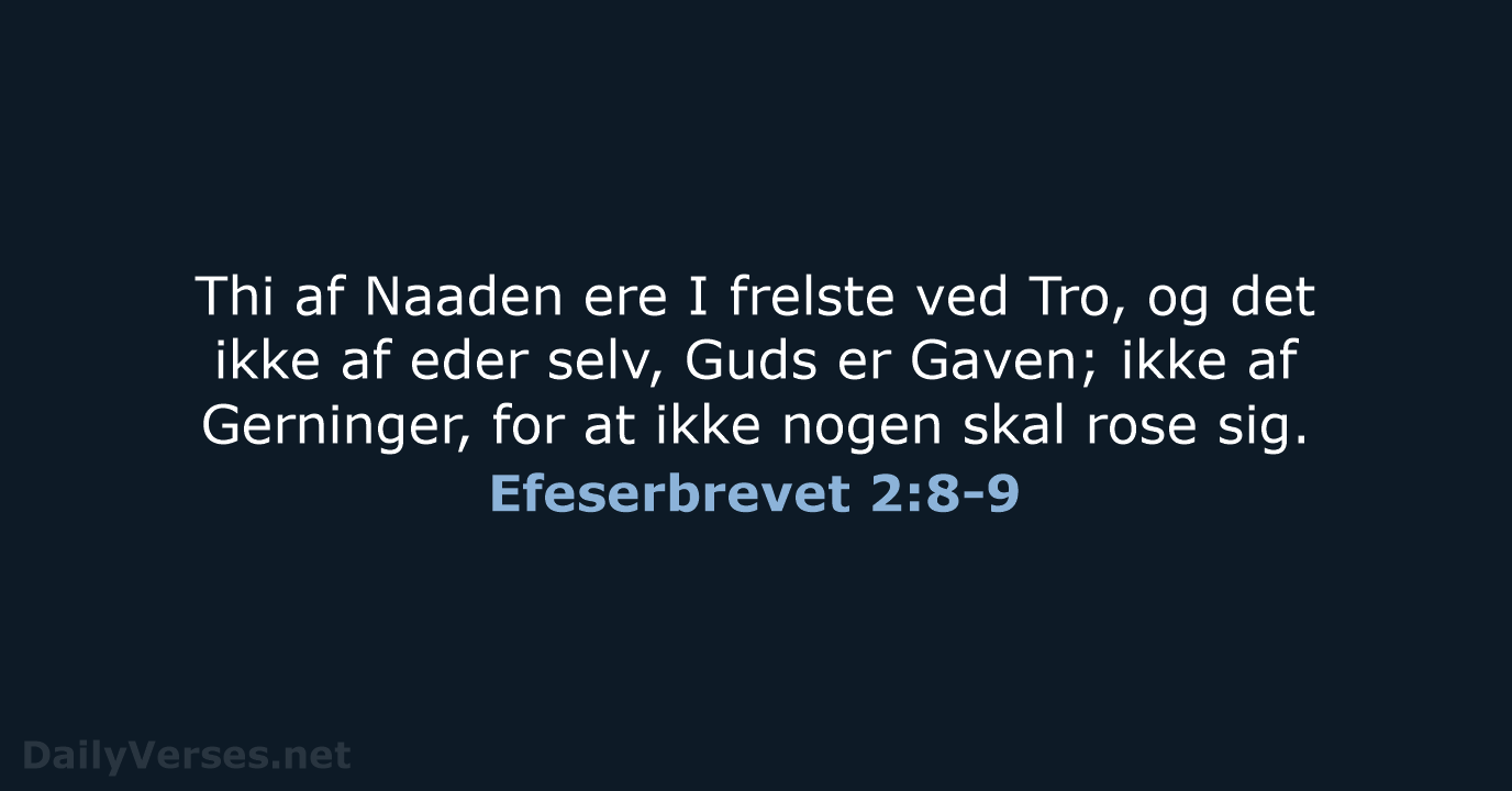 Efeserbrevet 2:8-9 - DA1871