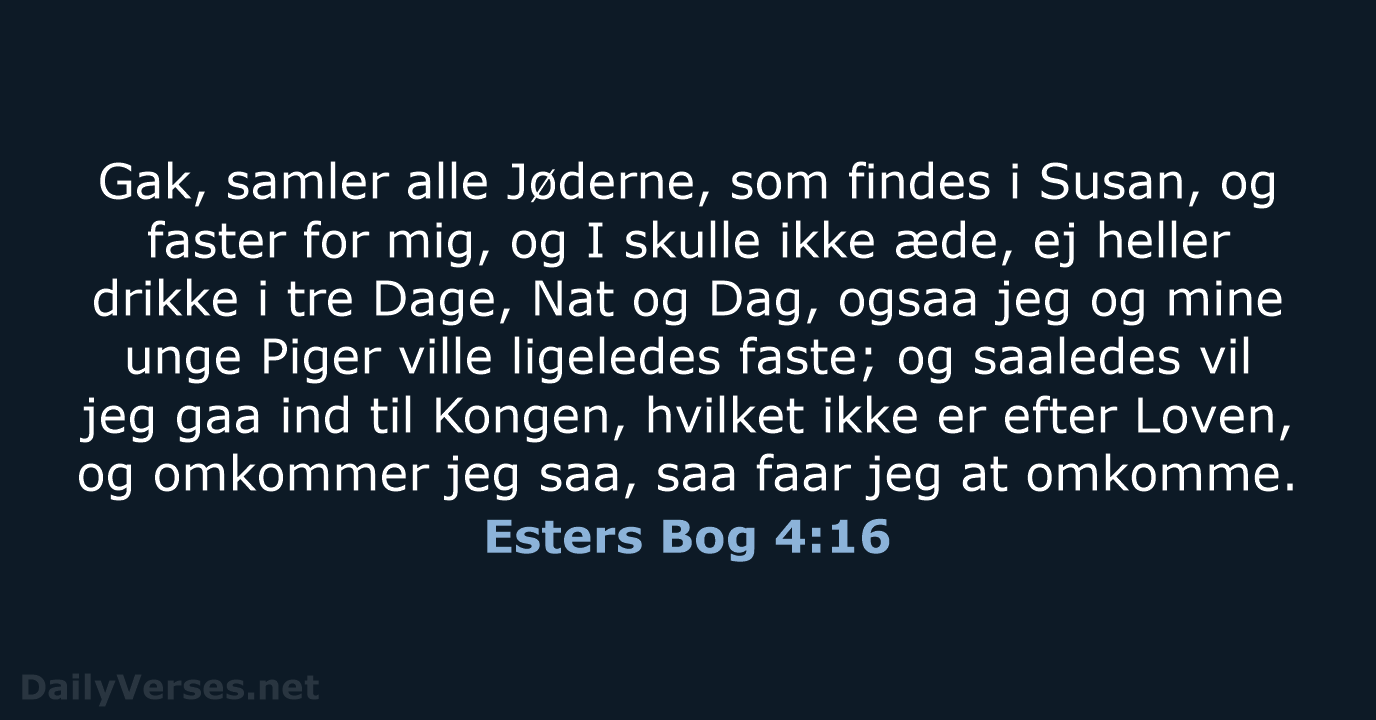 Esters Bog 4:16 - DA1871