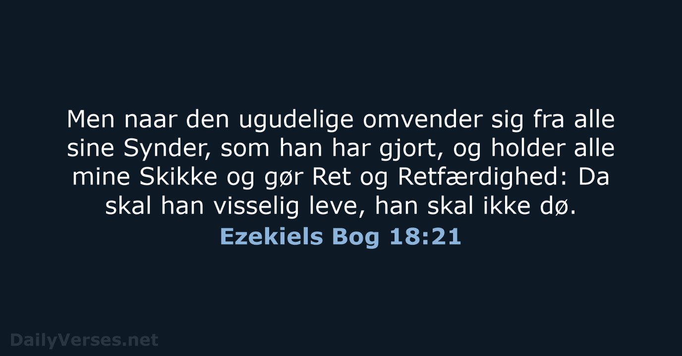 Ezekiels Bog 18:21 - DA1871