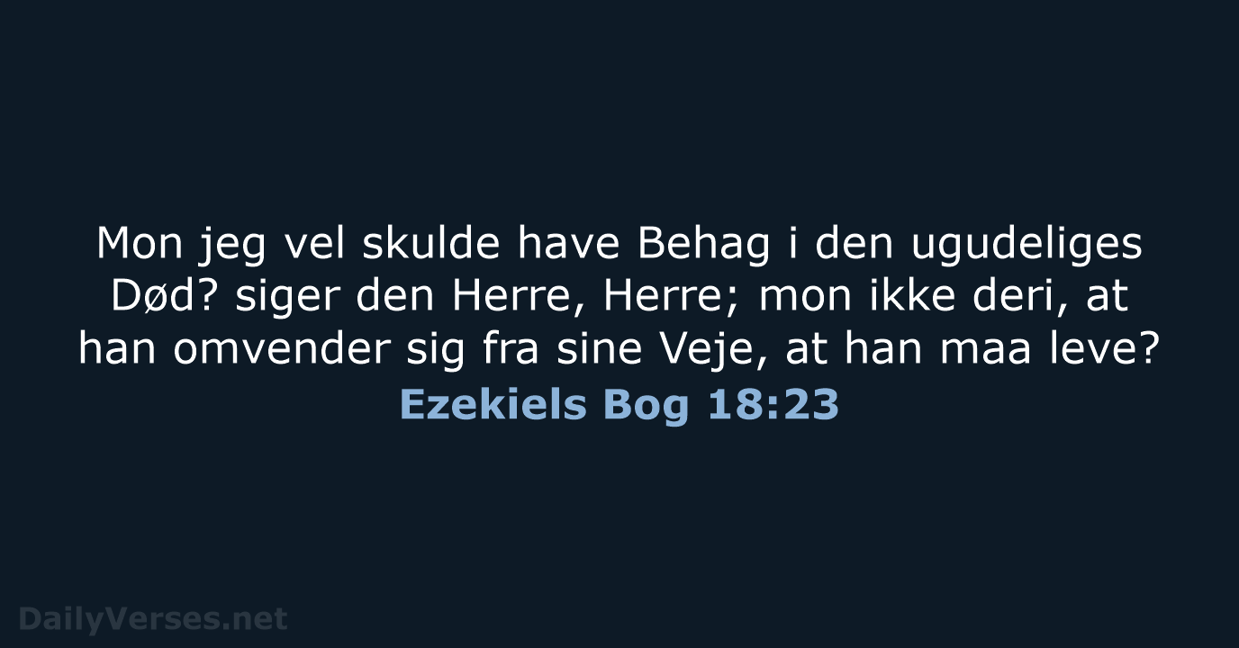 Ezekiels Bog 18:23 - DA1871