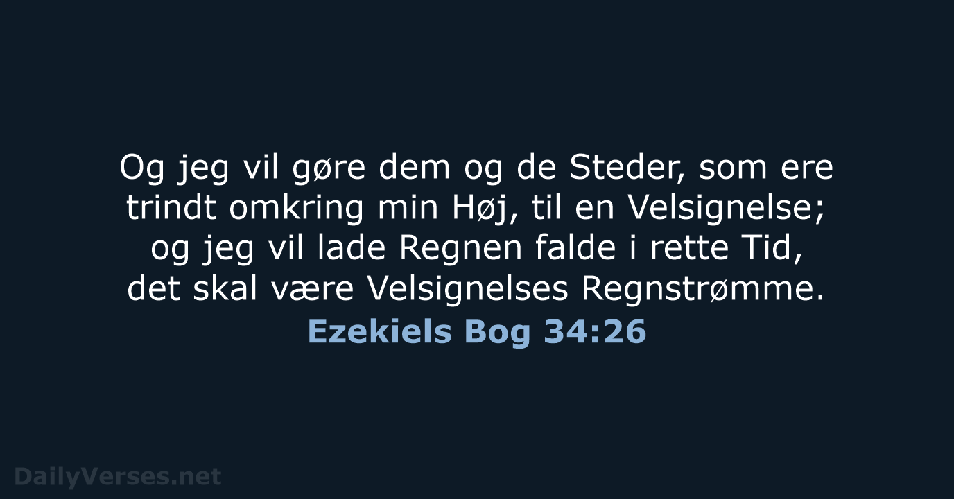 Ezekiels Bog 34:26 - DA1871