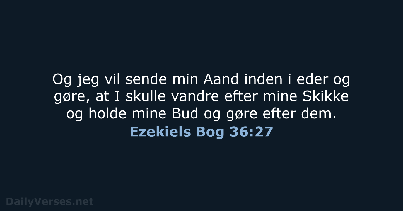 Ezekiels Bog 36:27 - DA1871