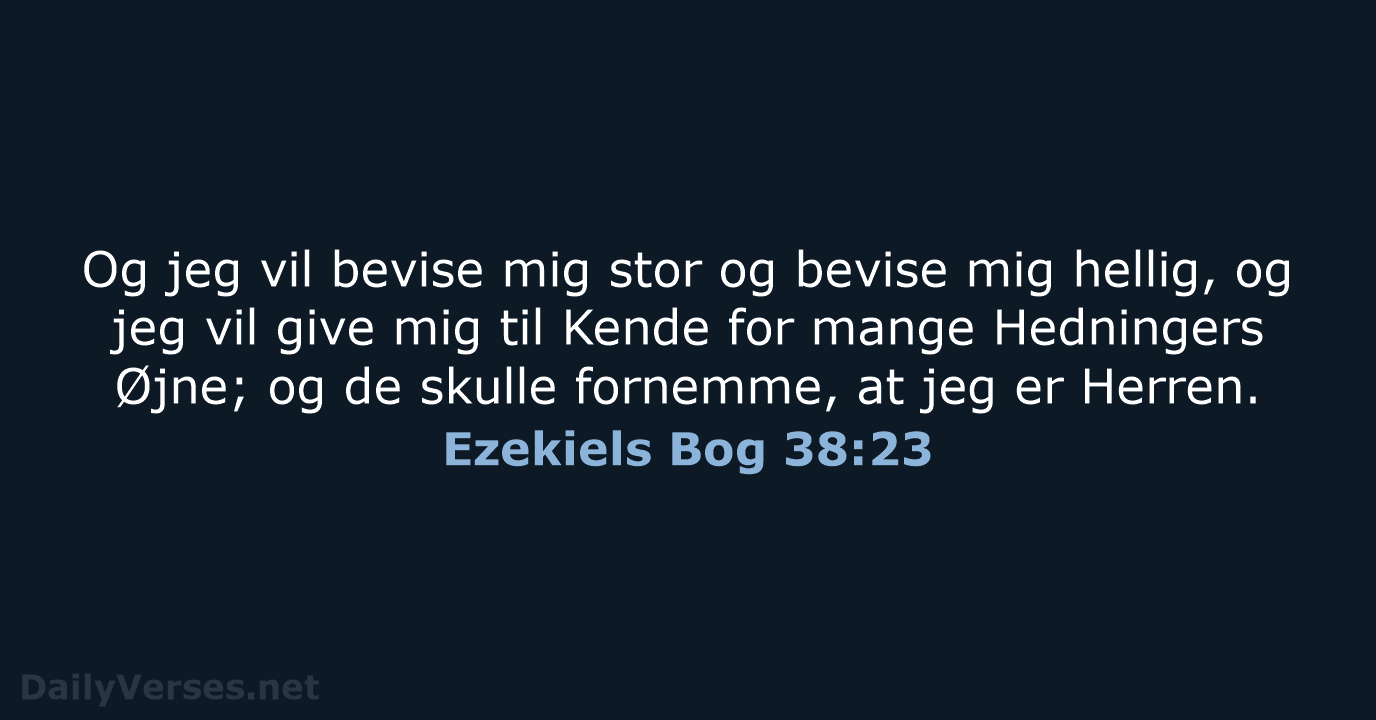 Ezekiels Bog 38:23 - DA1871