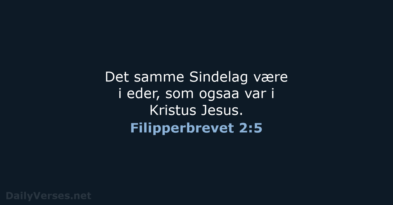 Filipperbrevet 2:5 - DA1871