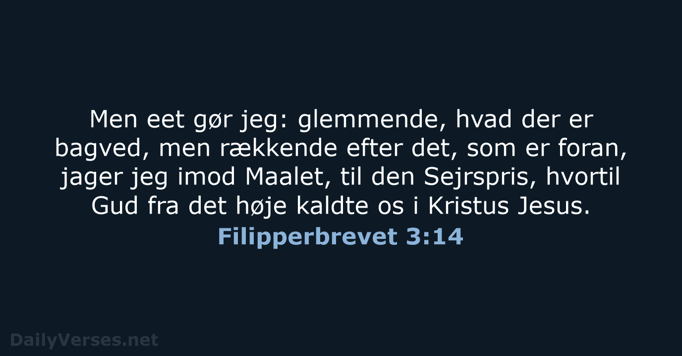 Filipperbrevet 3:14 - DA1871