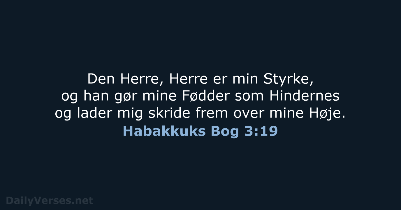 Habakkuks Bog 3:19 - DA1871