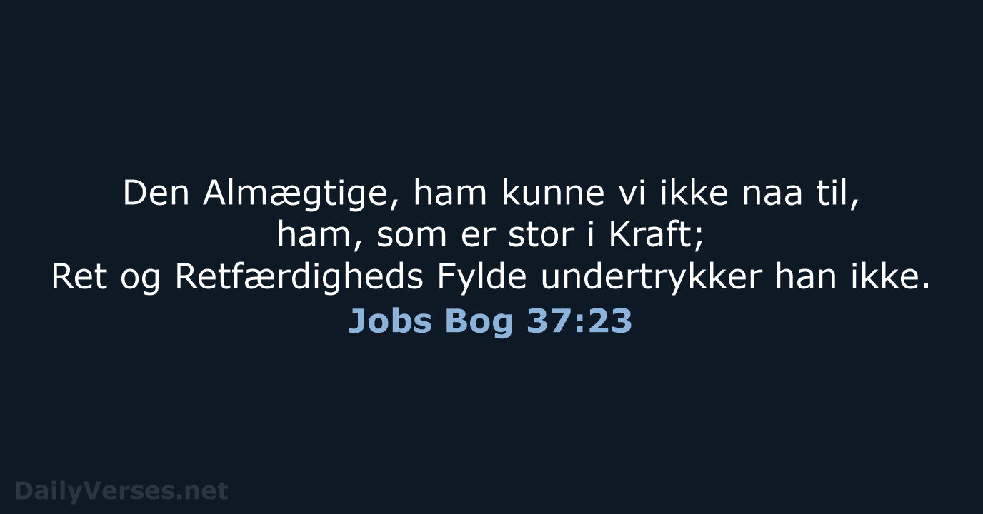 Jobs Bog 37:23 - DA1871