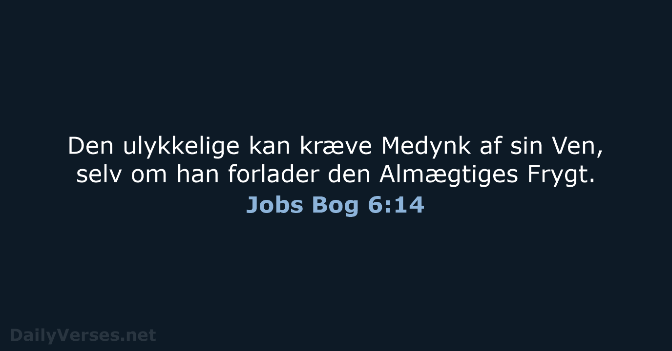 Jobs Bog 6:14 - DA1871