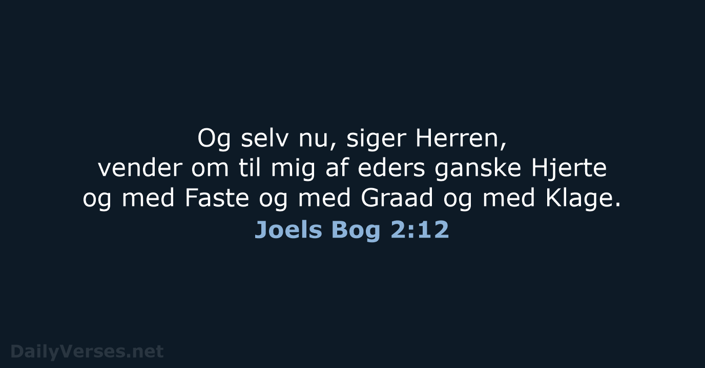 Joels Bog 2:12 - DA1871