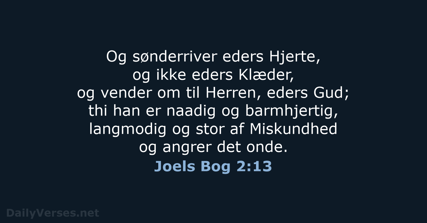 Joels Bog 2:13 - DA1871