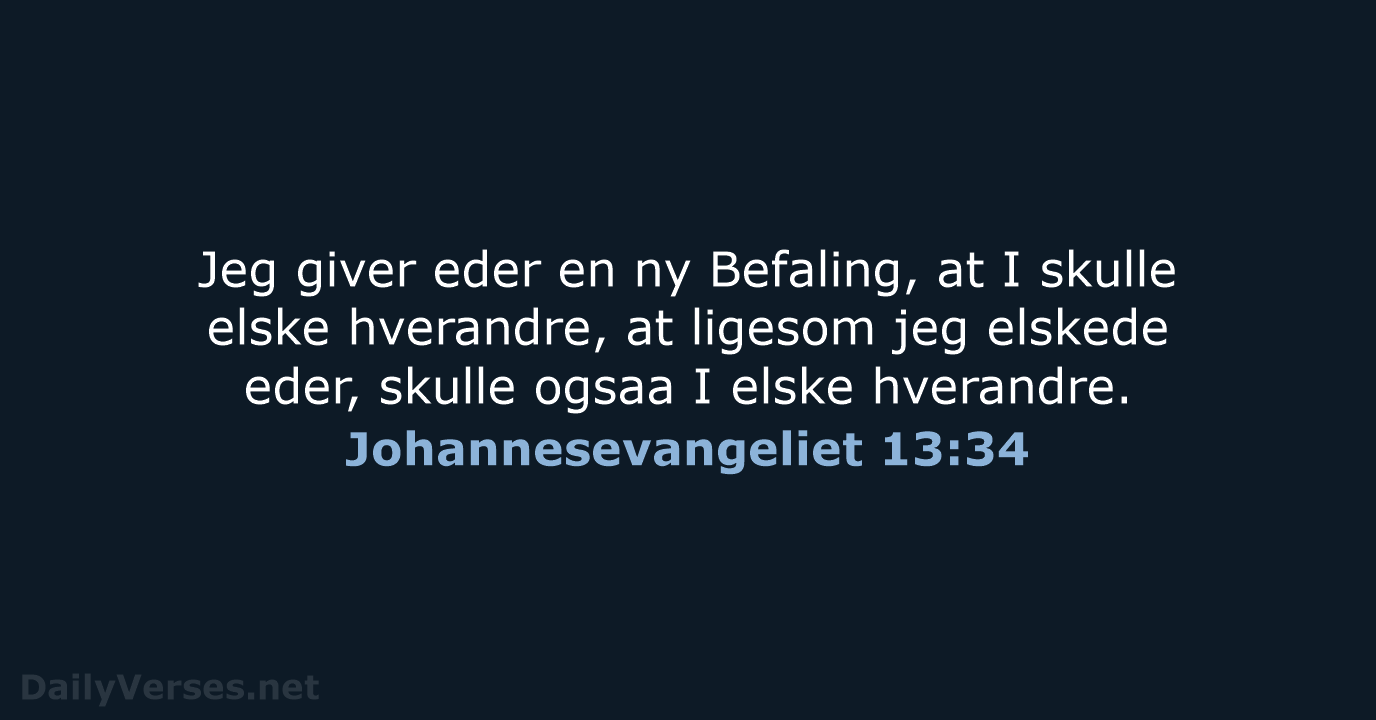 Johannesevangeliet 13:34 - DA1871