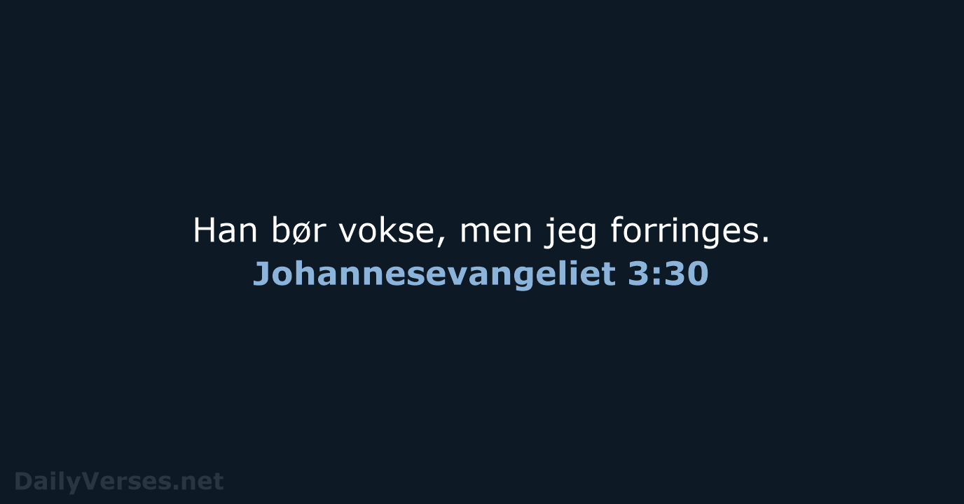 Johannesevangeliet 3:30 - DA1871