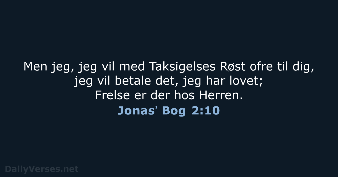 Jonasʼ Bog 2:10 - DA1871